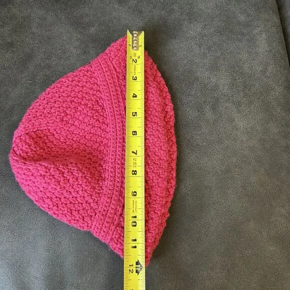 Vtg Talbots Womens Knit Wool Blend Pink Hat - Picture 12 of 13